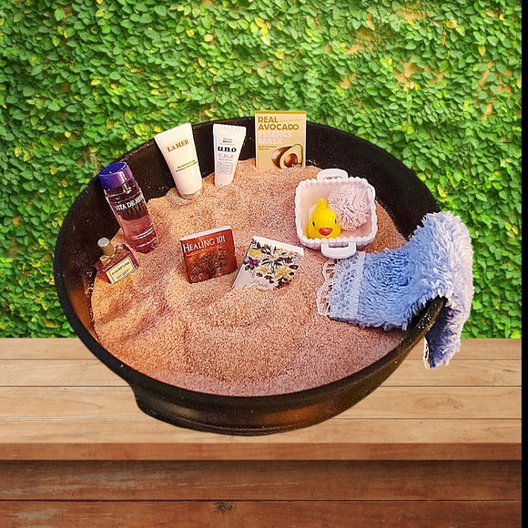 Emotional Support Bowl Self-Care Mini Zen Garden Desk Decor Interactive Handmade - Picture 3 of 6